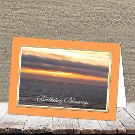 Tarjeta de cumpleaños cristiana — Bendición cristi