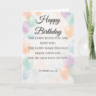 Tarjeta de Cumpleaños Cristiana – Bendición de Núm