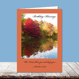 Tarjeta de cumpleaños cristiana — El Señor te bend