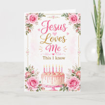 Tarjeta de cumpleaños cristiana | Jesús me ama