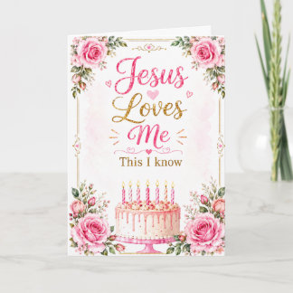 Tarjeta de cumpleaños cristiana | Jesús me ama