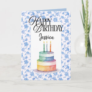 Tarjeta de cumpleaños cristiana personalizada Tart