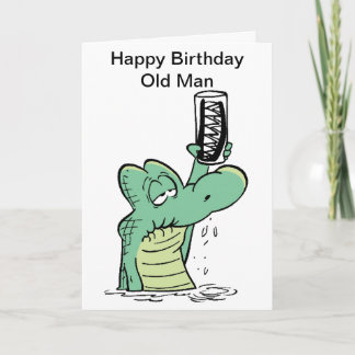 Tarjeta de cumpleaños Croc de Old Man