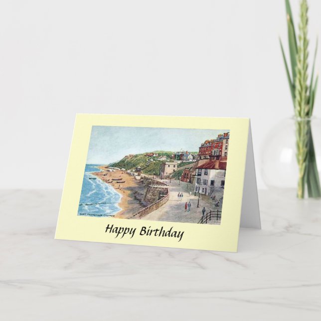 Tarjeta de cumpleaños - Cromer, Norfolk (Anverso)