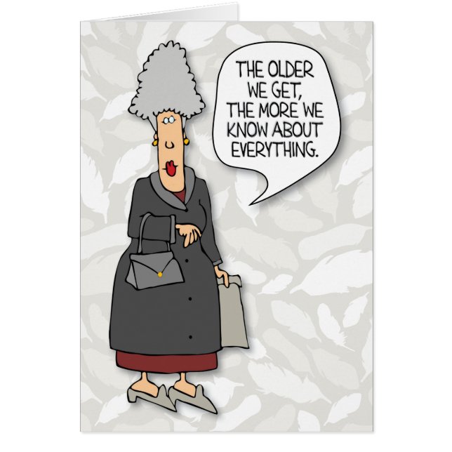 Tarjeta de cumpleaños "Cuanto más viejo nos hacemo (Frente)