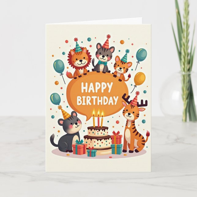 Tarjeta de cumpleaños Cub Celebration (Anverso)