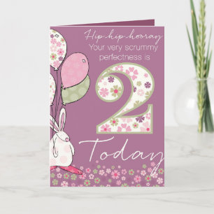 Tarjeta de cumpleaños - Cumpleaños de 2 años de ni