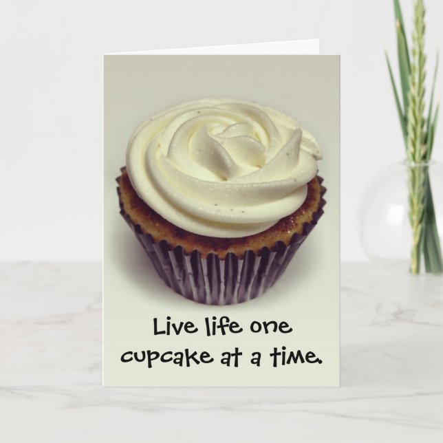 Tarjeta de cumpleaños Cupakes (Anverso)