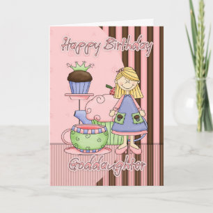 Tarjeta De Cumpleaños Cuta De Hija - Pasteles Y Té