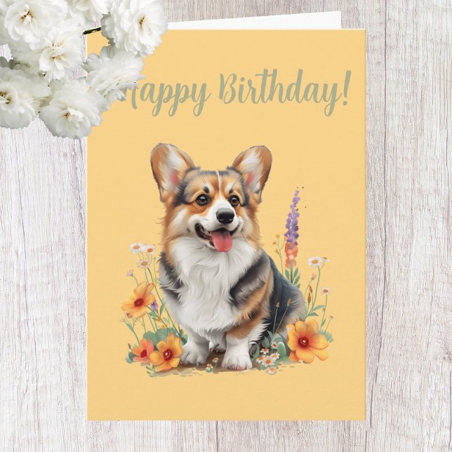 Tarjeta de cumpleaños Cute Corgi Dog Lover (Subido por el creador)