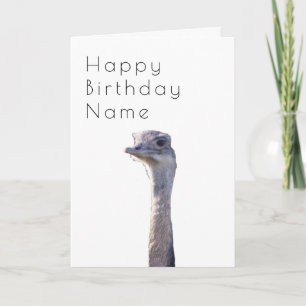 Tarjeta de cumpleaños Cute Rhea Art Deco