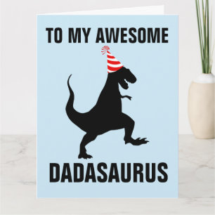 TARJETA DE CUMPLEAÑOS DADASAURIO DINOSAURIO GRANDE