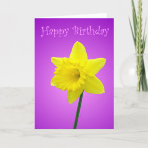 Tarjeta de cumpleaños Daffodil