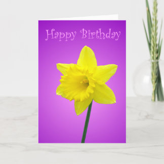 Tarjeta de cumpleaños Daffodil