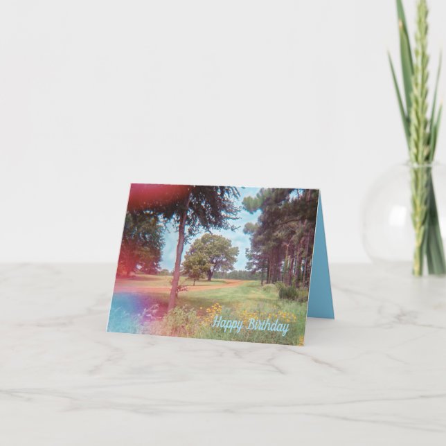 Tarjeta de cumpleaños Daffodil Forest (Anverso)