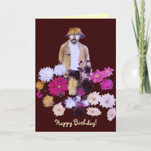 Tarjeta de cumpleaños Dahlia Gardener