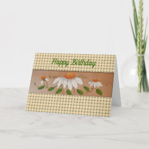 Tarjeta de cumpleaños Daisy