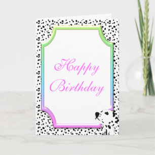 Tarjeta de cumpleaños dálmata