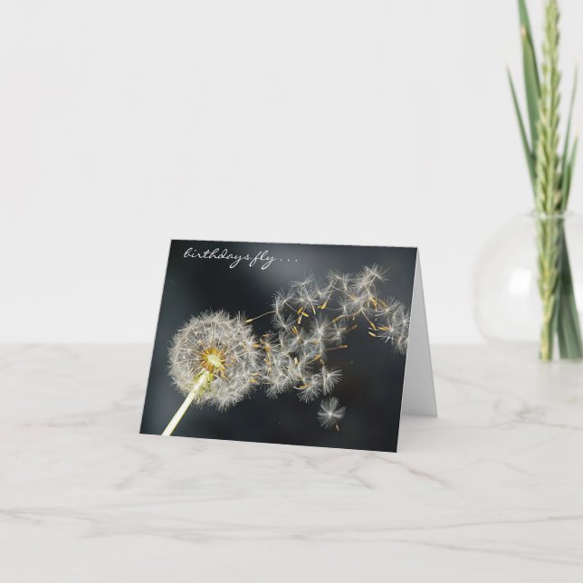 Tarjeta de cumpleaños Dandelion Birthday (Anverso)