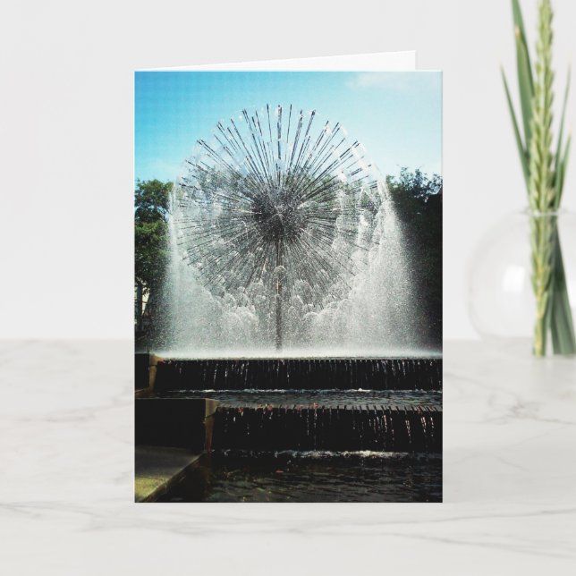Tarjeta de cumpleaños "Dandelion Fountain" (Anverso)
