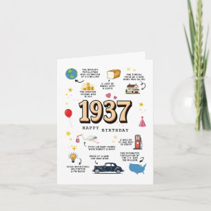 Tarjeta de Cumpleaños de 1937 para Papá o Mamá