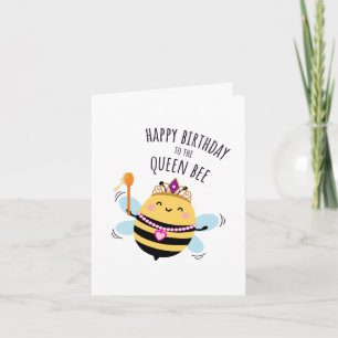Tarjeta de cumpleaños de abeja - "¡Feliz cumpleaño