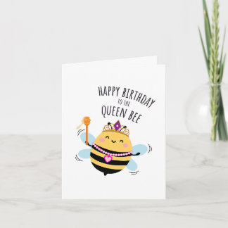 Tarjeta de cumpleaños de abeja - "¡Feliz cumpleaño