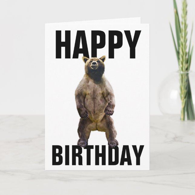 TARJETA DE CUMPLEAÑOS DE ABRAZO DE OSO (Anverso)