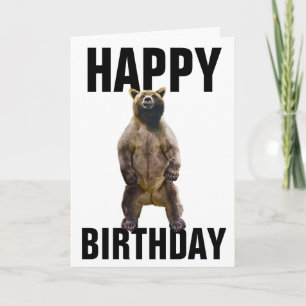 TARJETA DE CUMPLEAÑOS DE ABRAZO DE OSO