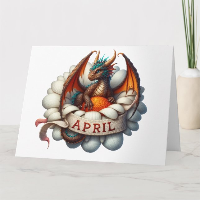 Tarjeta de cumpleaños de abril (Anverso)