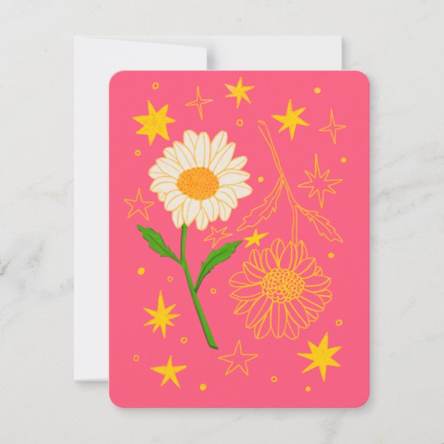 Tarjeta de cumpleaños de abril (Daisy) (Anverso)