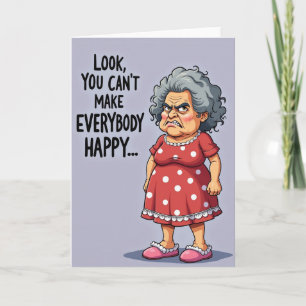 Tarjeta de cumpleaños de abuela descarada
