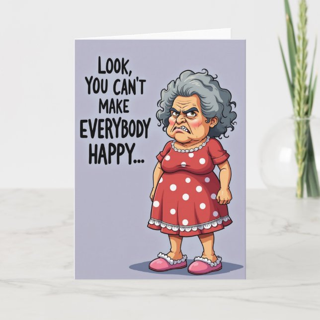 Tarjeta de cumpleaños de abuela descarada (Anverso)