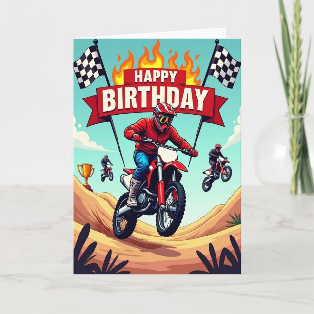 Tarjeta de cumpleaños de acción (Anverso)