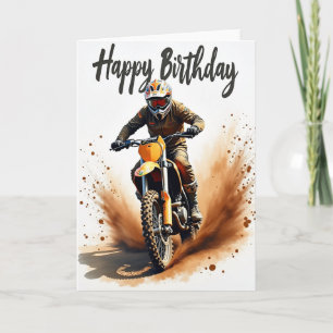 Tarjeta de cumpleaños de acción todoterreno