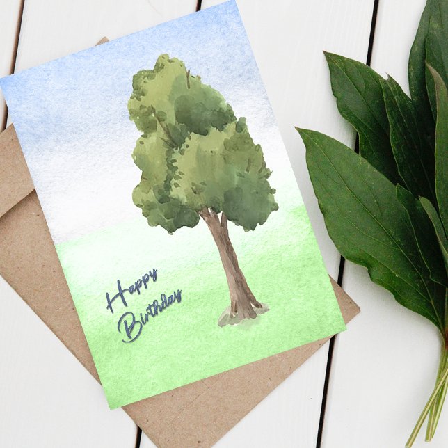 Tarjeta de cumpleaños de acuarela (Watercolor Birthday Card)