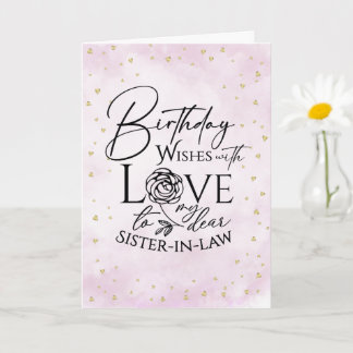 Tarjeta de cumpleaños de acuarela minimalista para