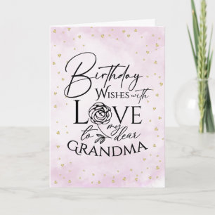 Tarjeta de cumpleaños de acuarela minimalista para