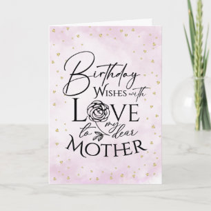 Tarjeta de cumpleaños de acuarela minimalista para