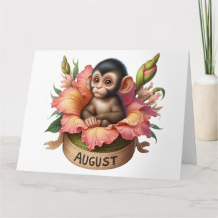 Tarjeta de cumpleaños de agosto