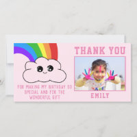 Tarjeta de cumpleaños de agradecimiento de nube ar