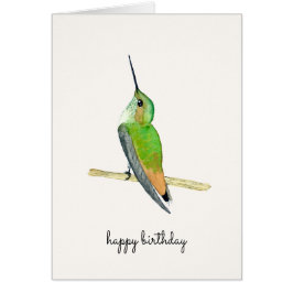 Tarjeta de cumpleaños de Allen para Hummingbird
