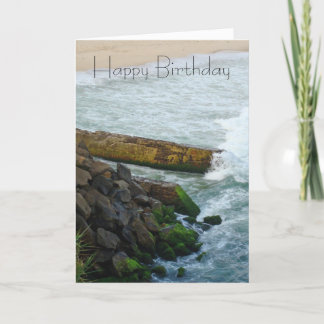 Tarjeta de cumpleaños de alta marea