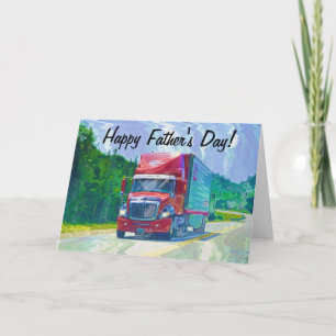 Tarjeta de cumpleaños de amante de los camiones Bi