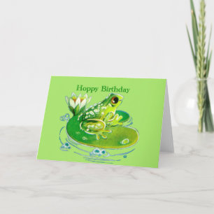 Tarjeta de cumpleaños de amapola (en blanco)
