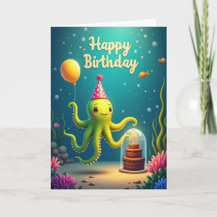 Tarjeta de cumpleaños de amigo del océano