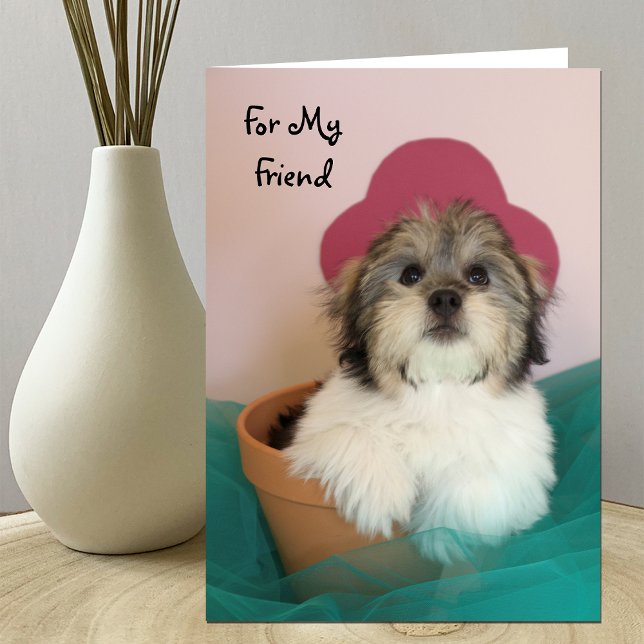 Tarjeta de cumpleaños de Amigo Puppy (Subido por el creador)