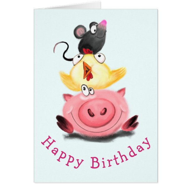 Tarjeta de cumpleaños de amigos de garrapatas y ra (Frente)