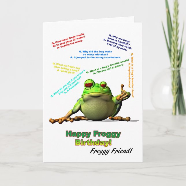 Tarjeta de cumpleaños de amigos escarpados con chi (Anverso)