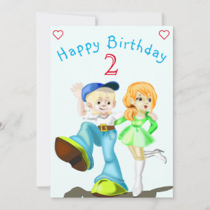 Tarjeta de cumpleaños de amigos felices - Personal